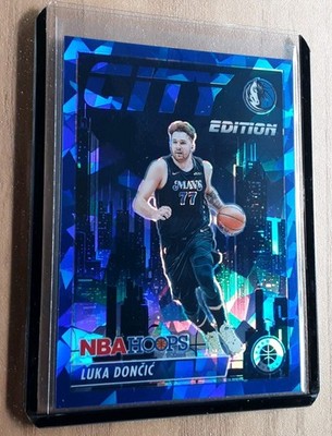 Luka Doncic 2023-24 Hoops Premium City Edition Blue Ice Prizm../99..