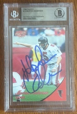 Morten Andersen Signed 1999 Pacific #15 Auto Card BGS BAS Authentic Falcons