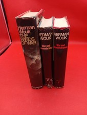  The Winds of War and War & Remembrance by Herman Wouk (1971, HC) 3 Book Lot