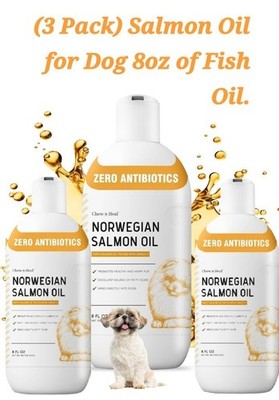 3 PACK Norwegian Salmon Fish Oil for Dogs Omega 3 Fish Oil for Dogs
