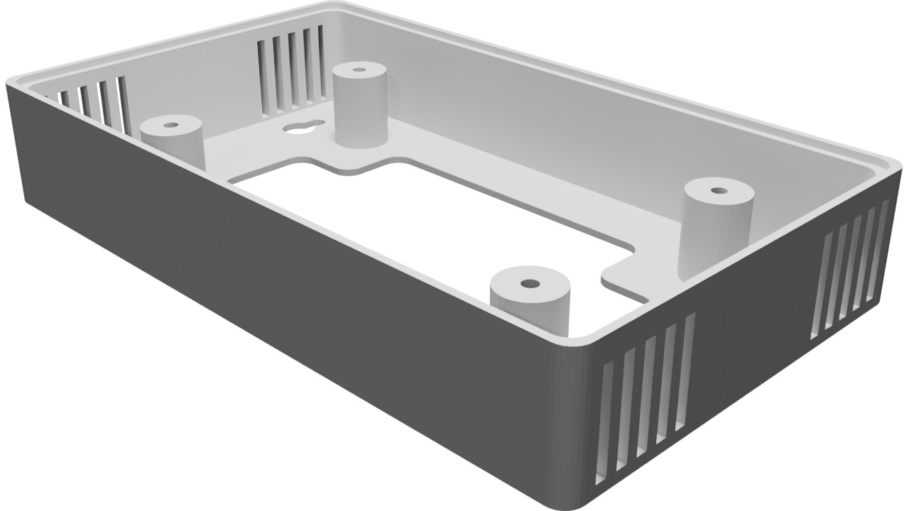 Custodia Tablet per Raspberry Pi Display 7 Pollici Profilo Sottile Stampato 3D