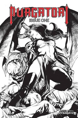 PURGATORI #1 VARIANT CVR F 10 COPY INCV PAGULAYAN B&W DYNAMITE