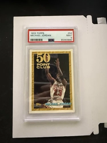 1993-94 Topps #64 Michael Jordan PSA 9 Graded Basketball Card 50 Point Club NBA
