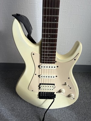 Aria Pro II Black Dog Ivory Electric Guitar W/Gig Bag Shipping From Japan