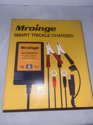 Mroinge Fully Automatic Trickle Charger and Maintainer 12V 1A Smart Battery NIB