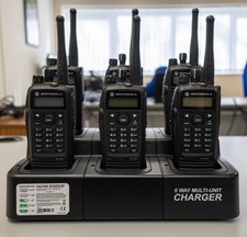 Motorola DP3600 UHF 403-470 MHZ (6) with Multicharger