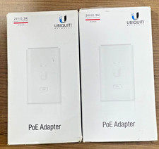 Ubiquiti POE-24-7W-G-WH PoE Adapter Gigabit 24V 7W 0.3A US Version Plug - 2 Pack