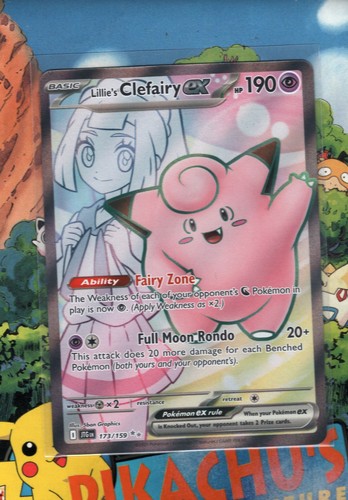 Pokémon TCG Lillie's Clefairy ex 173/159 Journey Together Ultra Rare  NM/M
