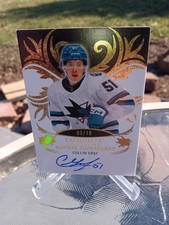 2024-25 UD Ice Exquisite Rookie Signatures Gold - Collin Graf RC Auto /10