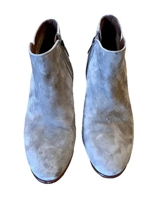 Sam Edelman Clásico Beige Gamuza Cremallera Botines Talla 8 - Imagen 1 de 4