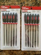 Brand New 2 Pack Hyper Tough 6 Piece Needle File Set TR17075C