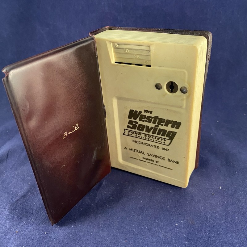 Vintage The Western Saving Fund Society Of Philadelphia Bank Book—No Key—