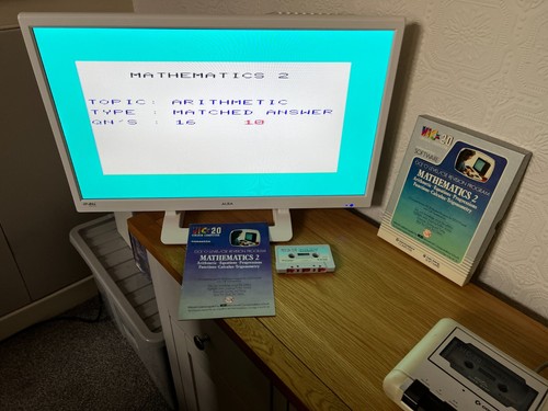 VIC 20 Mathematics 2 Revision Program Cassettes - Working -👽Retro Gift Idea👽 - Afbeelding 14 van 24