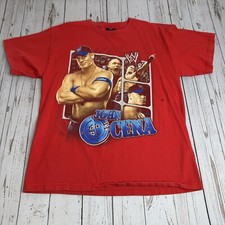 2008 WWE by Hybrid John Cena Graphic T Shirt Wrestling WWF WCW ECW Youth XL Boys