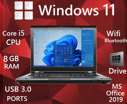 WINDOWS 11 Lenovo Thinkpad Laptop Core i5 Computer PC 8GB WEBCAM Wifi BT 240SSD | eBay WINDOWS 11 Lenovo Thinkpad Laptop Core i5 Computer PC 8GB WEBCAM Wifi BT 240SSD | eBay