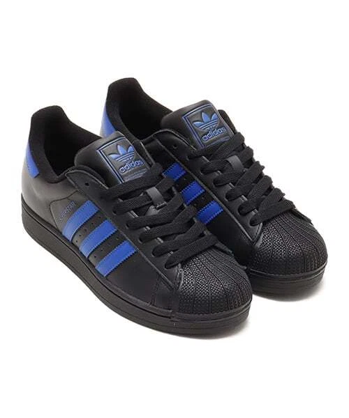 Adidas Originals Superstar II Core Nero Blu Cloud Bianco JQ2310 Uomo Us7.5