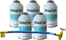 AC Proseal & Prodry with Leak Detector w/Charging Hose for R134a, 5 Cans