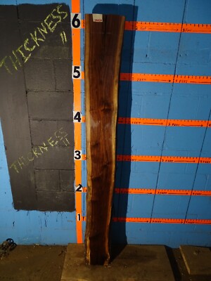 A2091    2 15/16'' THICK  black walnut Live Edge Slab lumber mantel KILN DRIED