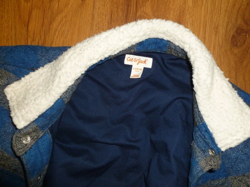 Cat & Jack Boys Button-Up Shirt Jacket 12/14 L - Picture 8 of 9