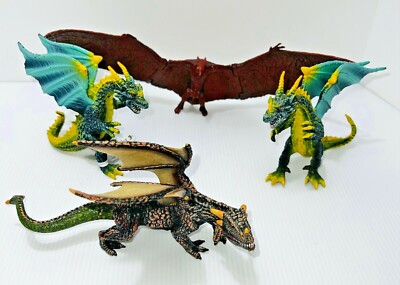 JAKKS Godzilla Rodan Figure, 2 Dark Dragons, Mojo dragon 