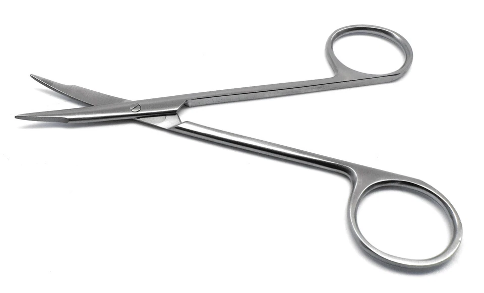 3x МОДЕРНИЗИРОВАННЫЕ хирургические ножницы для тенотомии Steven 4,5 дюйма с изогнутым наконечником 3 см - Изображение 3 из 4