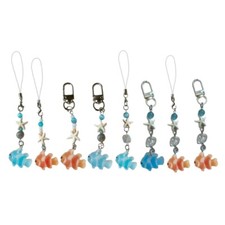 Unique Phone Chain Handmade Fish Beaded Phone Charm Phone Pendant