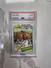 1980 Topps Ozzie Smith PSA 8