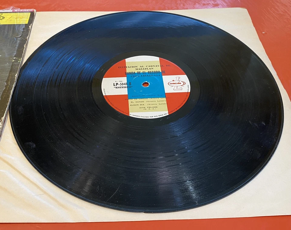 Vintage Vinyl/LP. Banda Recodo De Cruz Lizarraga. Carnaval En Mazatlan. READ! Foto 3 de 4