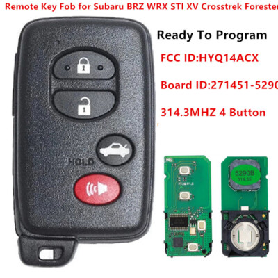 For Subaru Brz Wrx Sti Forester Smart Remote Key Fob HYQ14ACX 271451-5290 GNE