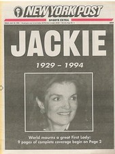 Jacqueline Kennedy Onassis 1929-1994 World mourns a great Lady May 20 1994 E19