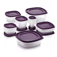 Rubbermaid 30pc Food Storage Containers Easy Find Lids Amethyst : FREE SHIPPING