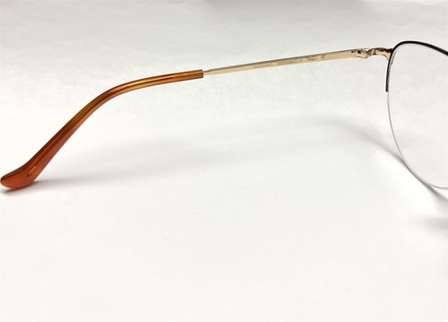 Gucci Semi Rimless Eyeglasses GG 0580O 002 Glasses Black / Gold 55-15-145 - Imagen 7 de 8