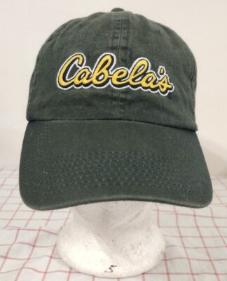 Cabelas Worlds Foremost Outfitter Cap Hat Green Adjustable Embroidered Camping