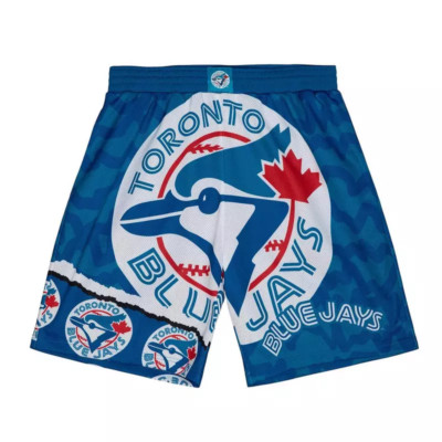 Mitchell & Ness Blu/Wt Toronto Blue Jays Jumbotron 2.0 Sublimated Shorts