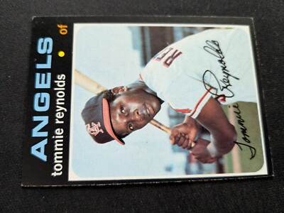 1971 Topps Baseball Card # 676 Tommie Reynolds - California Angels (EX)