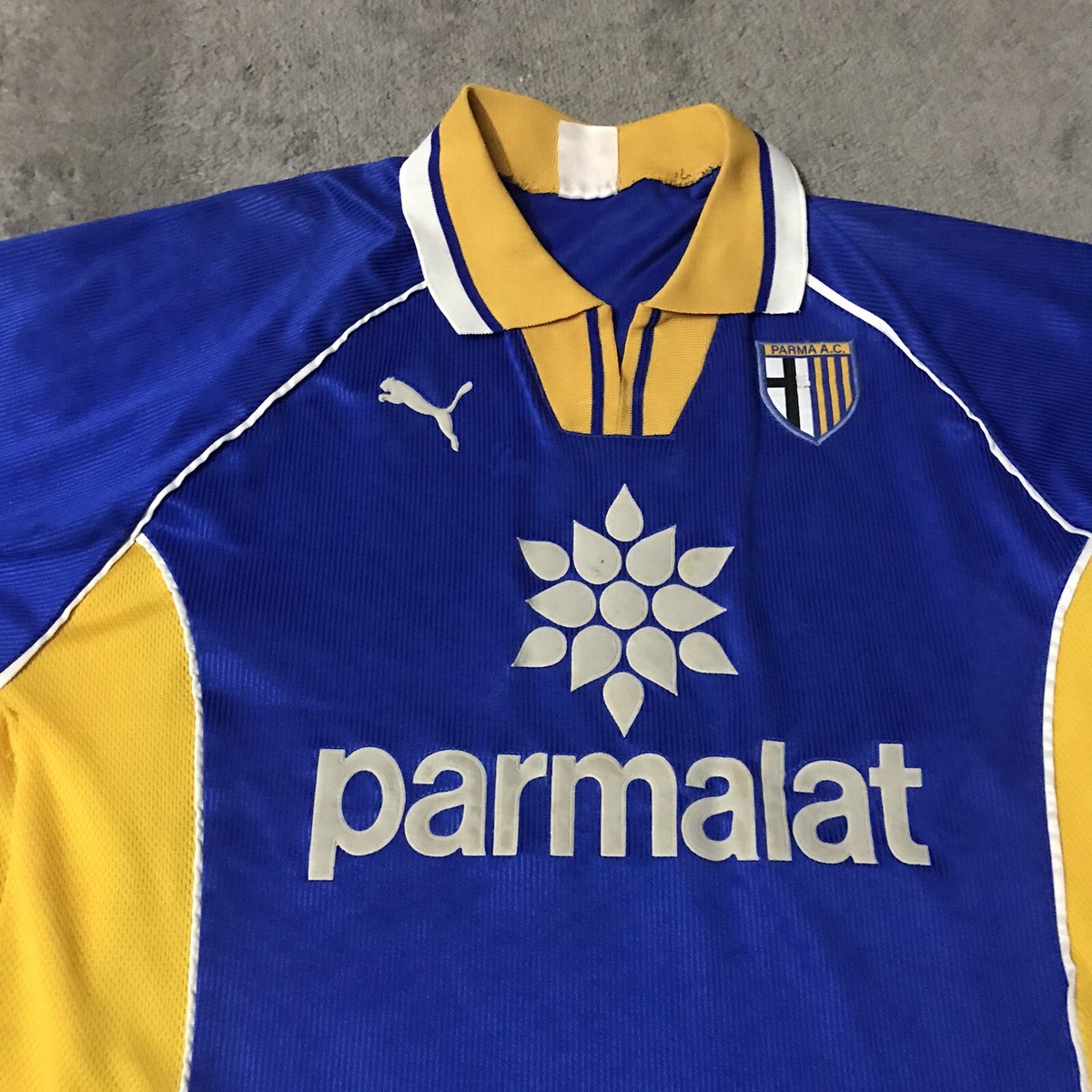 ウェア Palma AC 01/02  jersey 1995-1996-1997 Parma AC Jersey Shirt Maglia Away Yellow