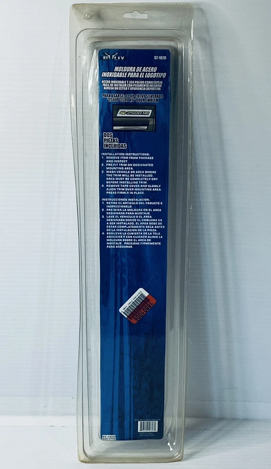 Borde con logotipo de acero inoxidable Bully St-102D para Chevy Silverado 2500/3500 HD 01-UP Foto 2 de 4