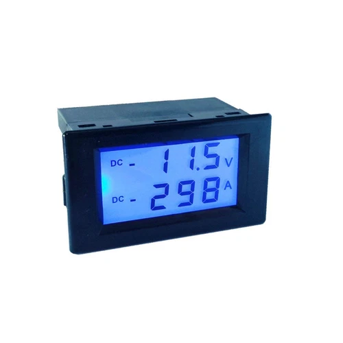 DC +/- 500A 200V Amp Volt Combo Meter Battery Monitor Charge Discharge Shunt DS