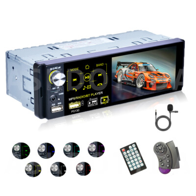 4.1 zoll Autoradio mit Bluetooth HD Touch Screen RDS FM AUX USB RDS Mikrofon