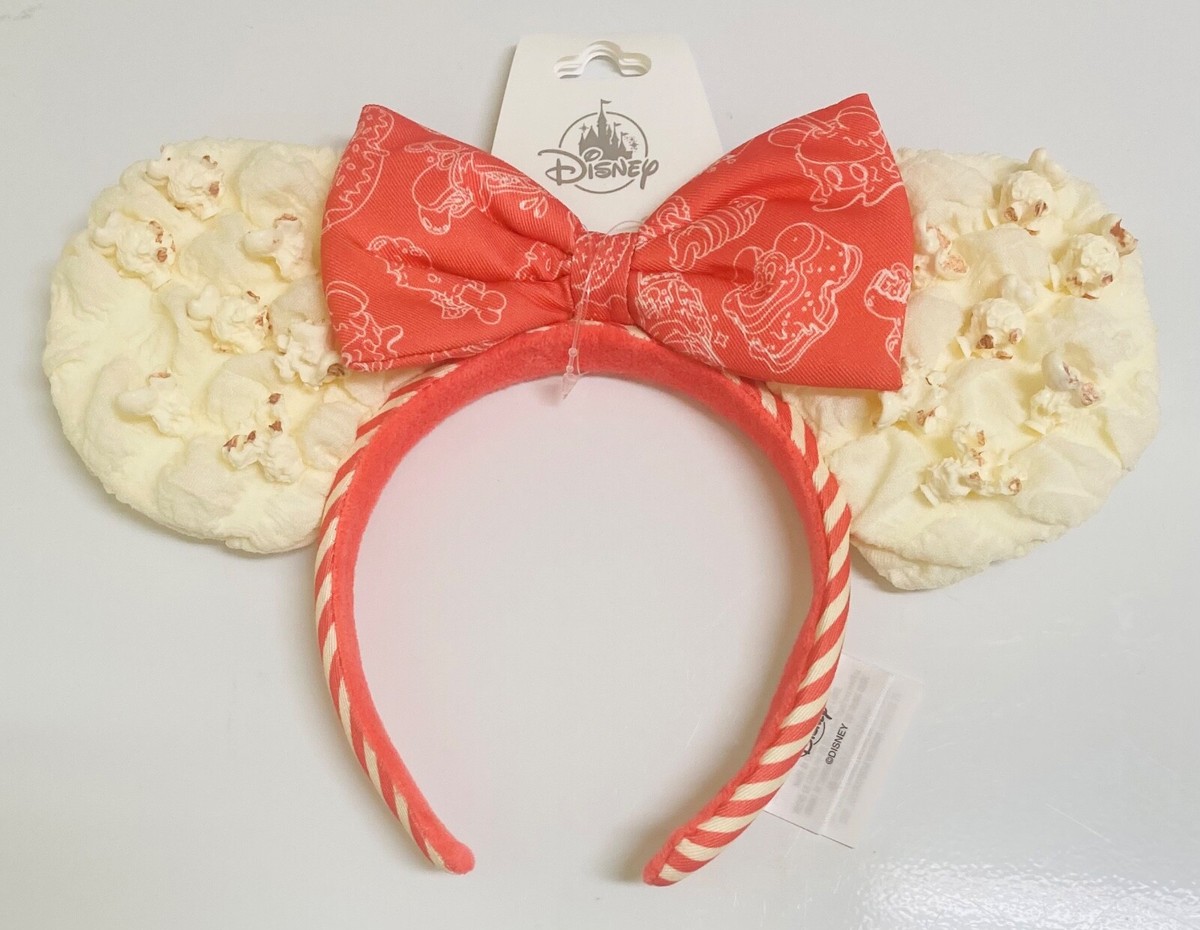 BNWT Disney Popcorn Minnie Mouse with Bow Ears Headband Adult Size