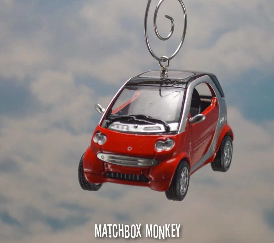 Custom Smart Car ForTwo Ornament 1/43 Mini For Two Electric Volt Roadster Coupe - Image 3 of 4
