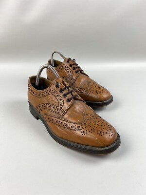 Loake men s leather brogue formal shoes size UK 7 