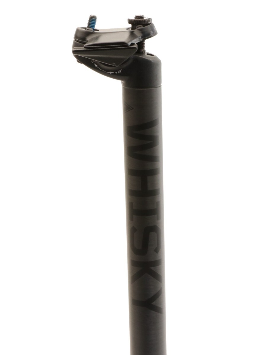 WHISKY No. 7 Carbon Seatpost 27.2mm x 400mm 18mm Offset Black NEW
