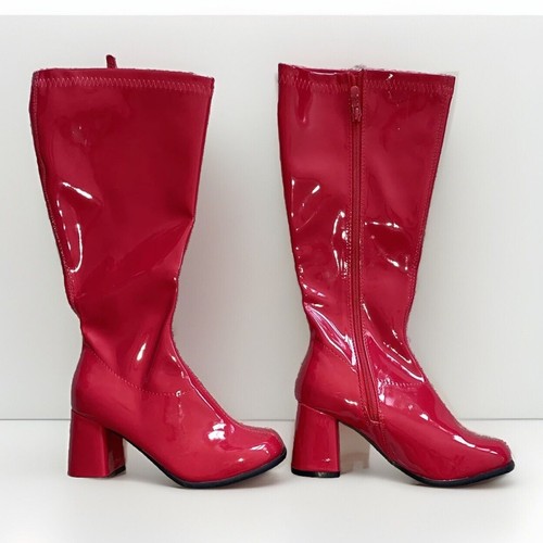 Ellie 3" Heel Wide Width Gogo Boots With Zipper Adult Women Shoes Sz 5/Y Girl 3 - Picture 2 of 6