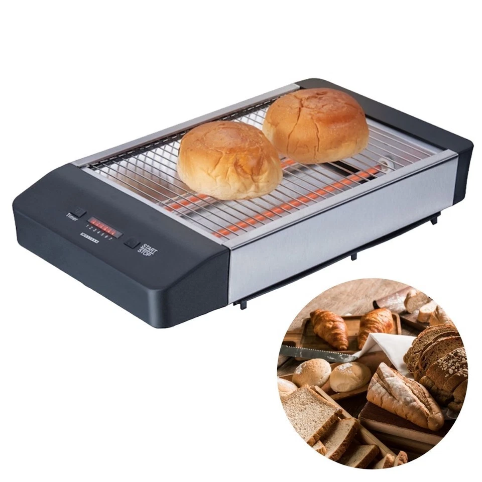 Melissa Flachtoaster Tischröster Flach Toaster bis zu 4 Brötchen aufpacken