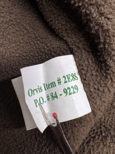 Orvis dunkelbraune Lederjacke mit Kapuze Fleece gefüttert Herren Größe L Reißverschluss Arbeitsmantel - Bild 10 von 17
