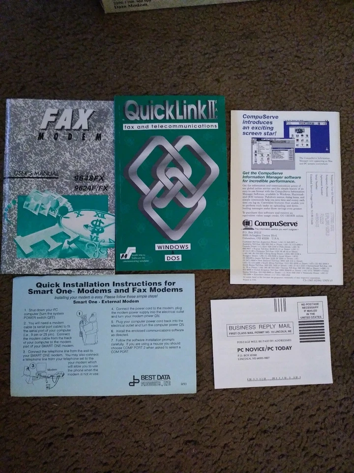 Macintosh IBM Computer Modem New Best Data 9648FX External Smart One For FAX USA - Image 2 of 4