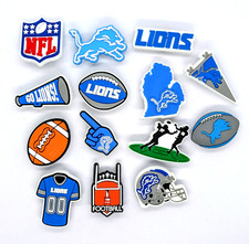 DETROIT LIONS SHOE CHARMS 14pcs Football Cool Gift Accessories Set Lot