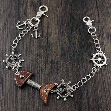 Long Metal Biker Wallet Chain Pants Jeans Purse keychain Gift N01