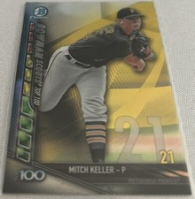 2017 Bowman Chrome Baseball Mitch Keller Pittsburgh Pirates Bowman Scouts #BTP21